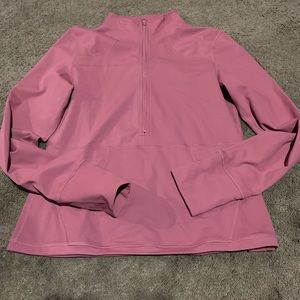SOLD! Zyia Salmon Pocket 1/2 Zip Pullover 💗